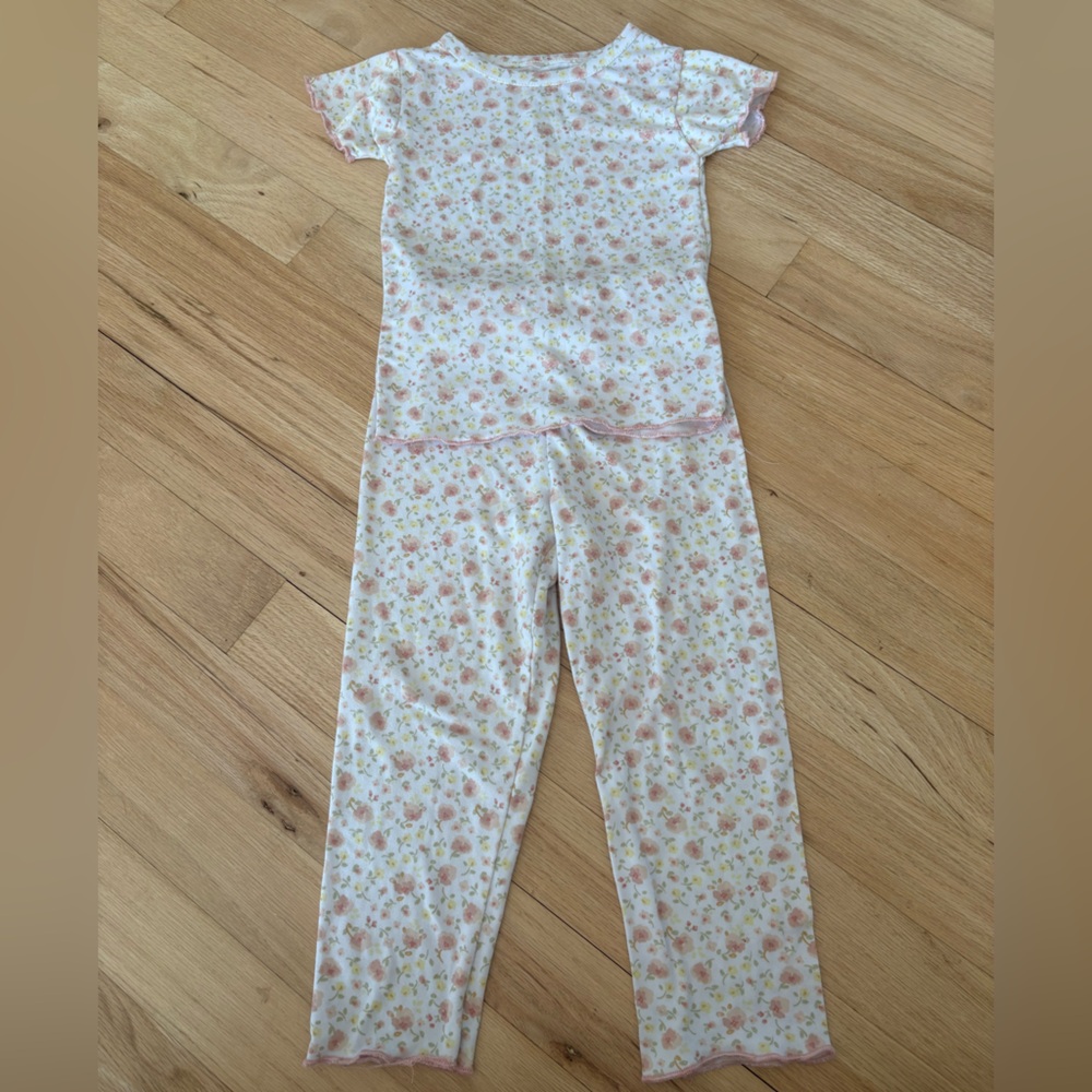 Goodnight Llama Floral Toddler Pajamas